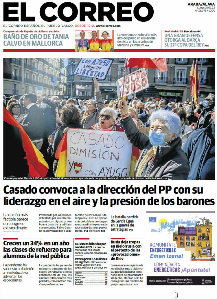 Portada de El Correo - Álava (Espa&ntilde;a)