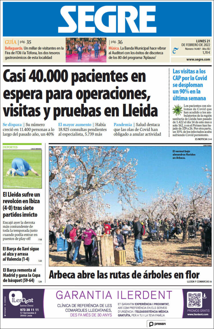 Portada de Segre  (Espa&ntilde;a)