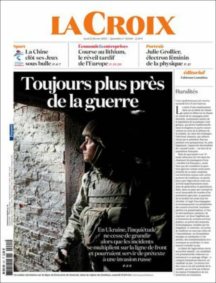 Portada de La Croix (Francia)