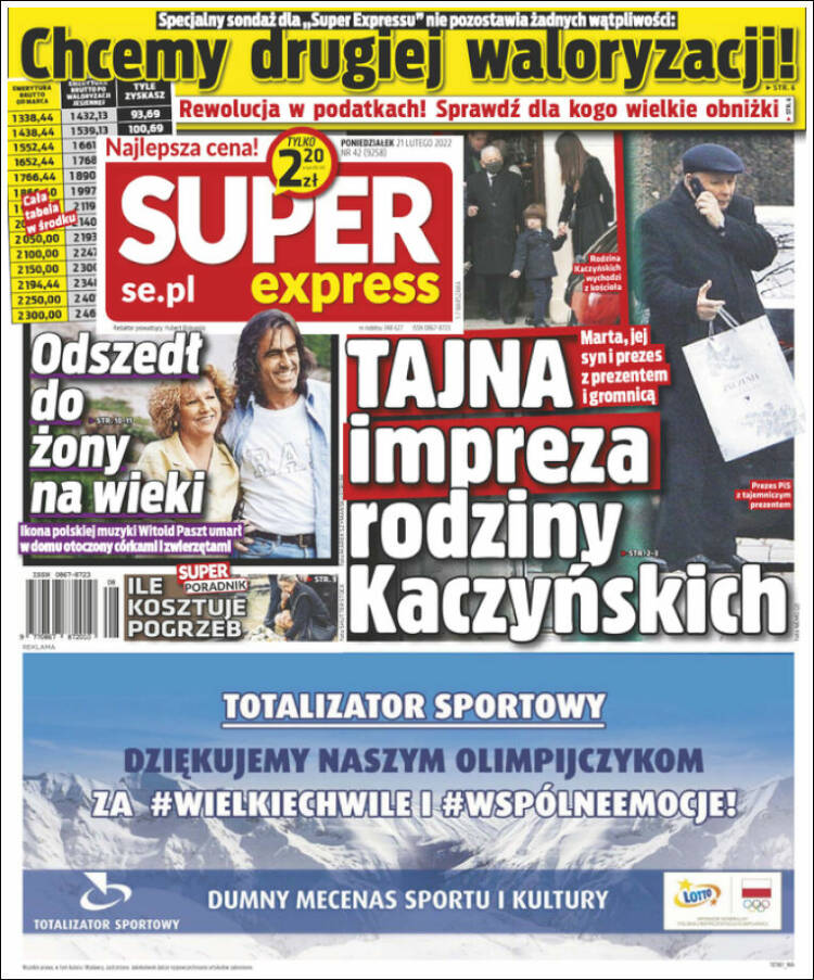 Portada de Super Express (Polonia)