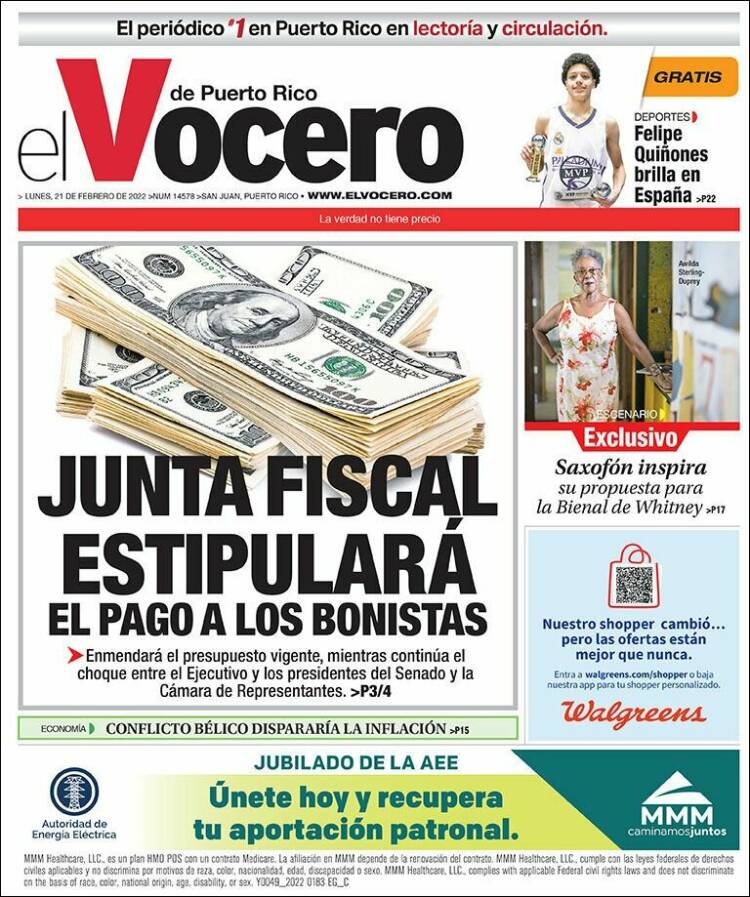 Portada de Vocero (Puerto Rico)