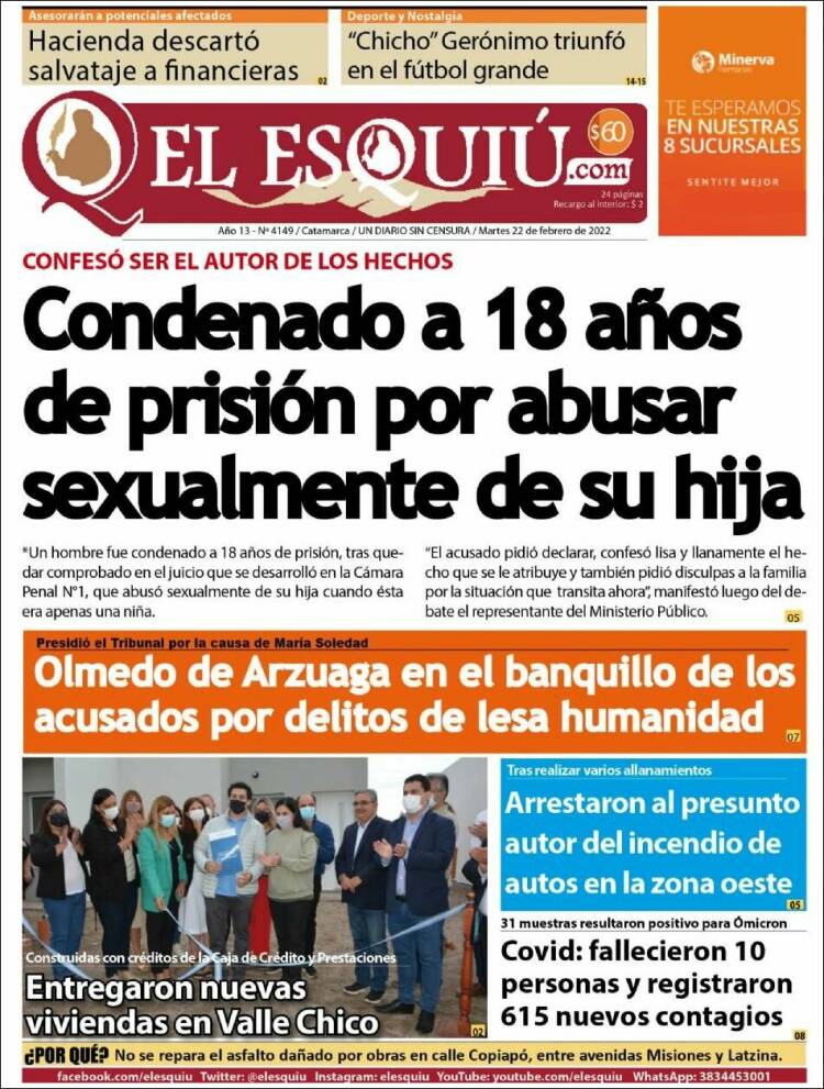 Portada de El Esquiu (Argentina)