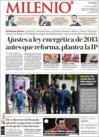 Portada de Milenio - Jalisco (México)