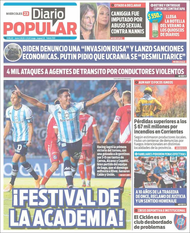 Portada de Diario Popular (Argentina)