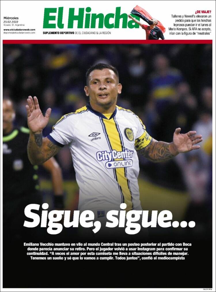Portada de El Hincha (Argentina)