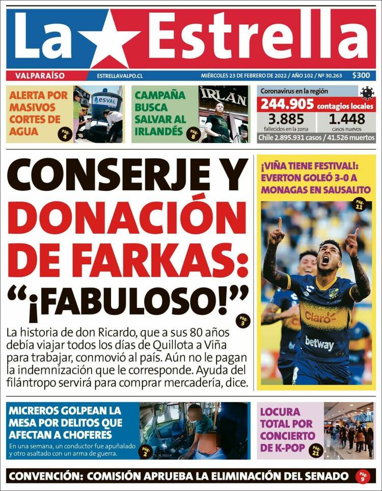 Portada de Estrella de Valparaiso (Chile)