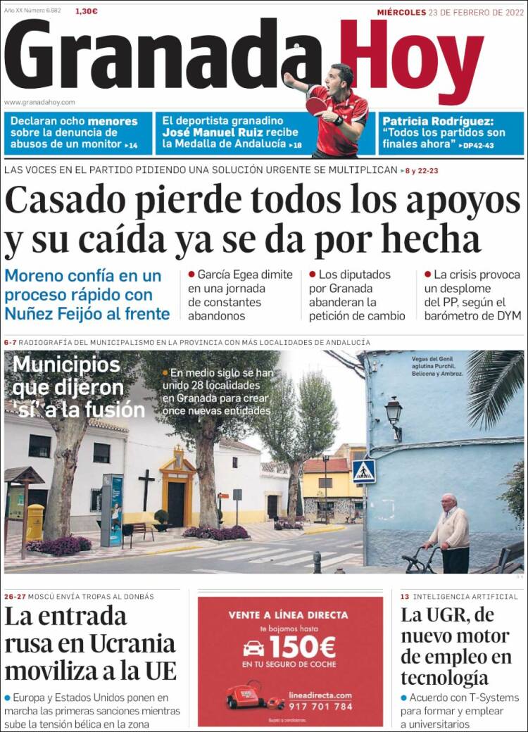 Portada de Granada Hoy (Espa&ntilde;a)