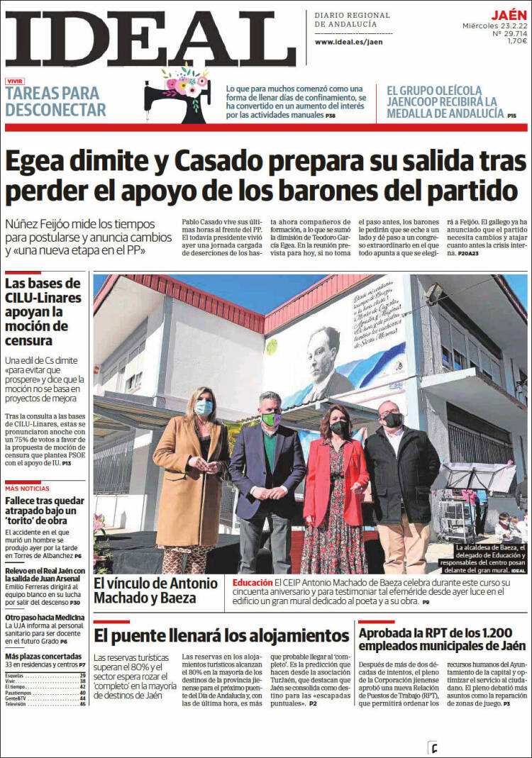 Portada de El Ideal de Jaén (España)