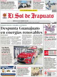 Portada de El Sol de Irapuato (México)