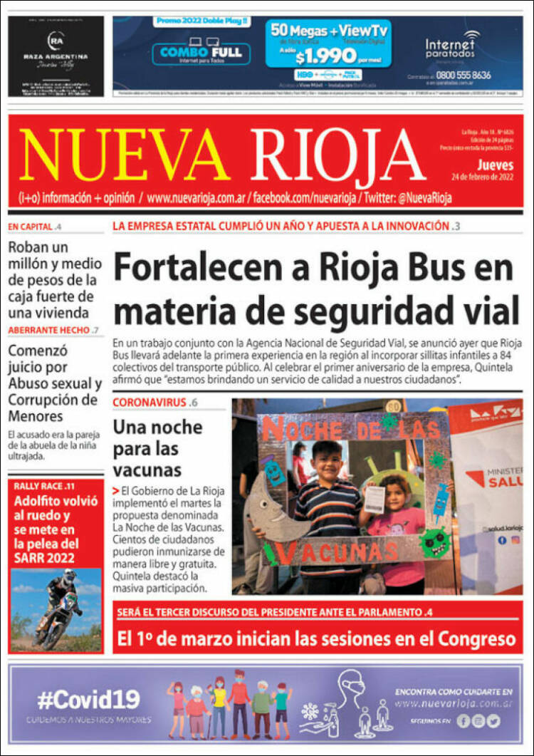 Portada de Nueva Rioja (Argentina)