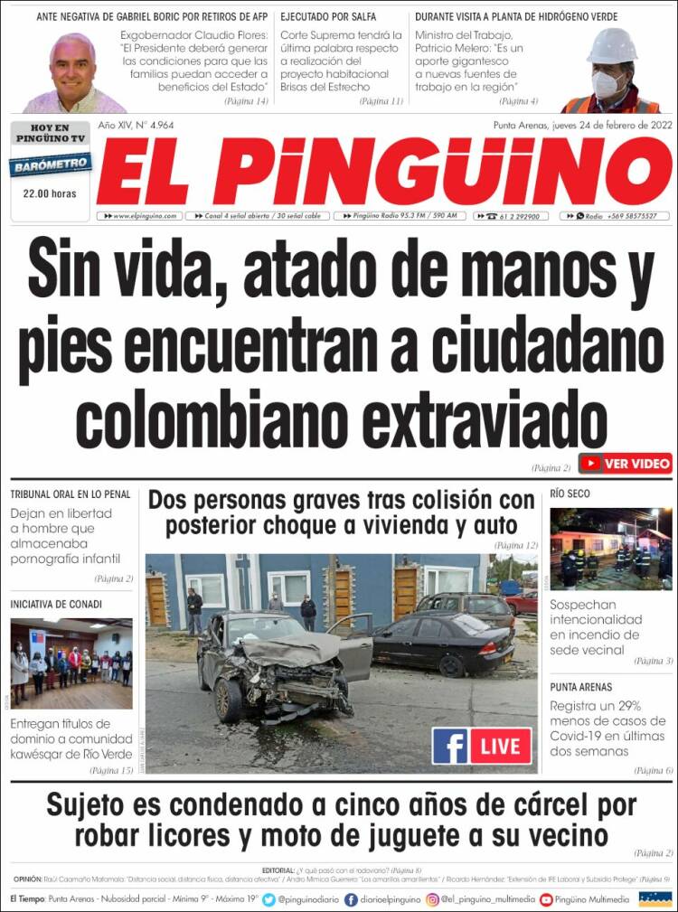 Portada de El Pingüino (Chile)