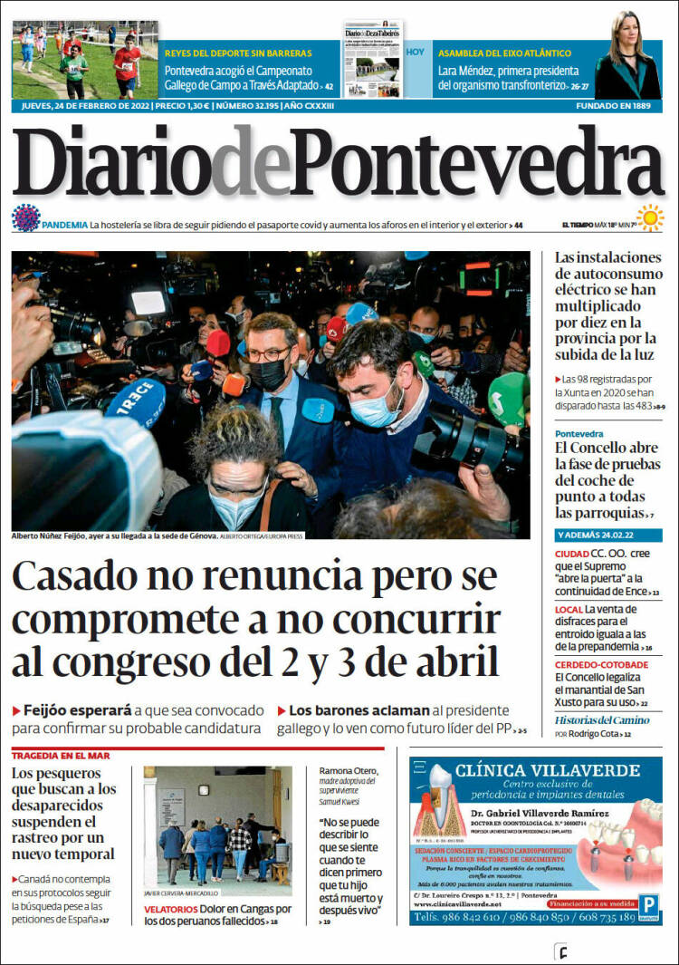 Portada de Diario de Pontevedra (Espa&ntilde;a)