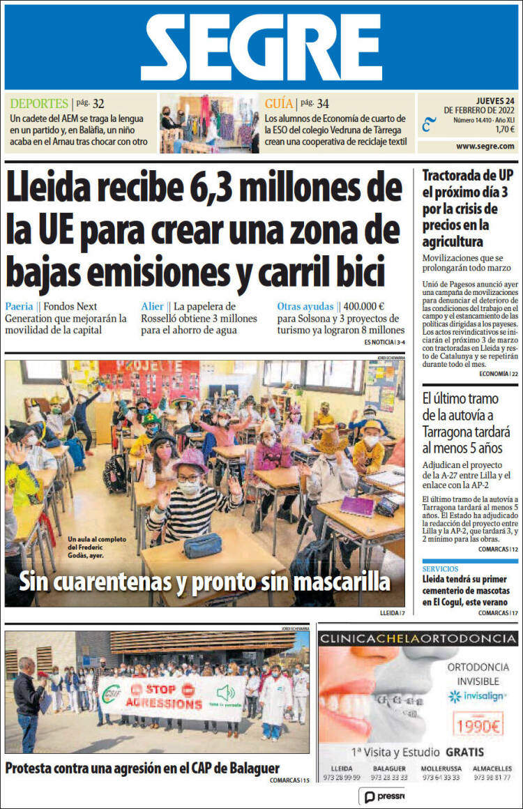 Portada de Segre  (Espa&ntilde;a)