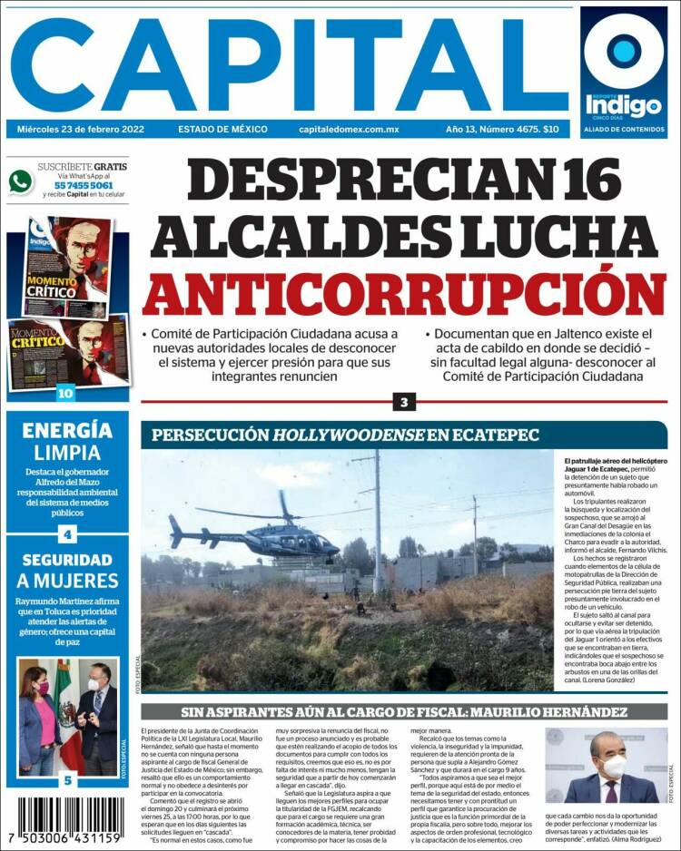 Portada de Capital México (M&eacute;xico)