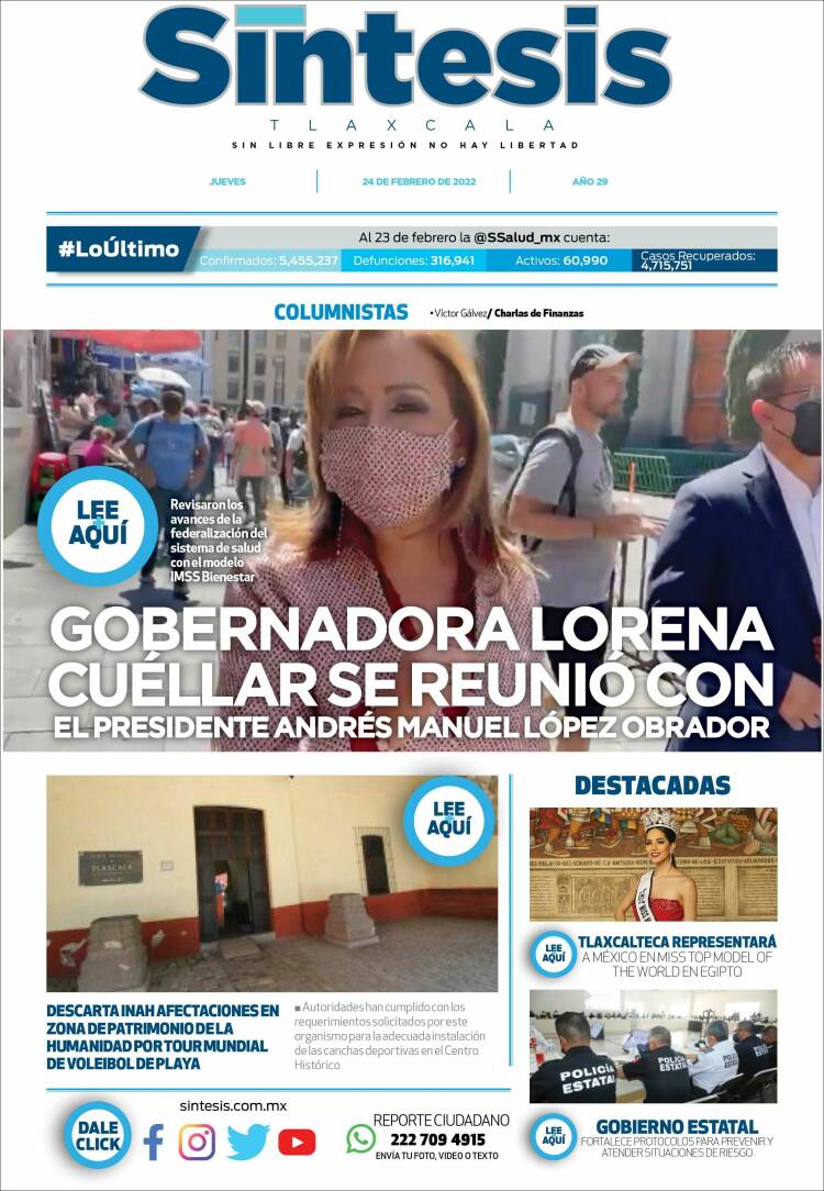 Portada de Síntesis de Tlaxcala (M&eacute;xico)