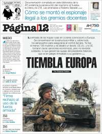 Portada de Página/12 (Argentina)
