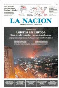 Portada de La Nación (Argentina)