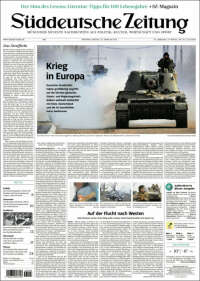 Portada de Sueddeutsche (Alemania)