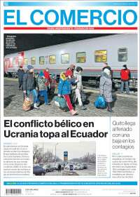 Portada de El Comercio (Ecuador)