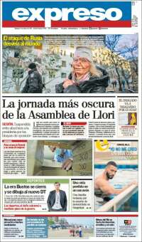 Portada de Expreso (Ecuador)