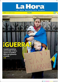 Portada de La Hora - Ecuador (Ecuador)