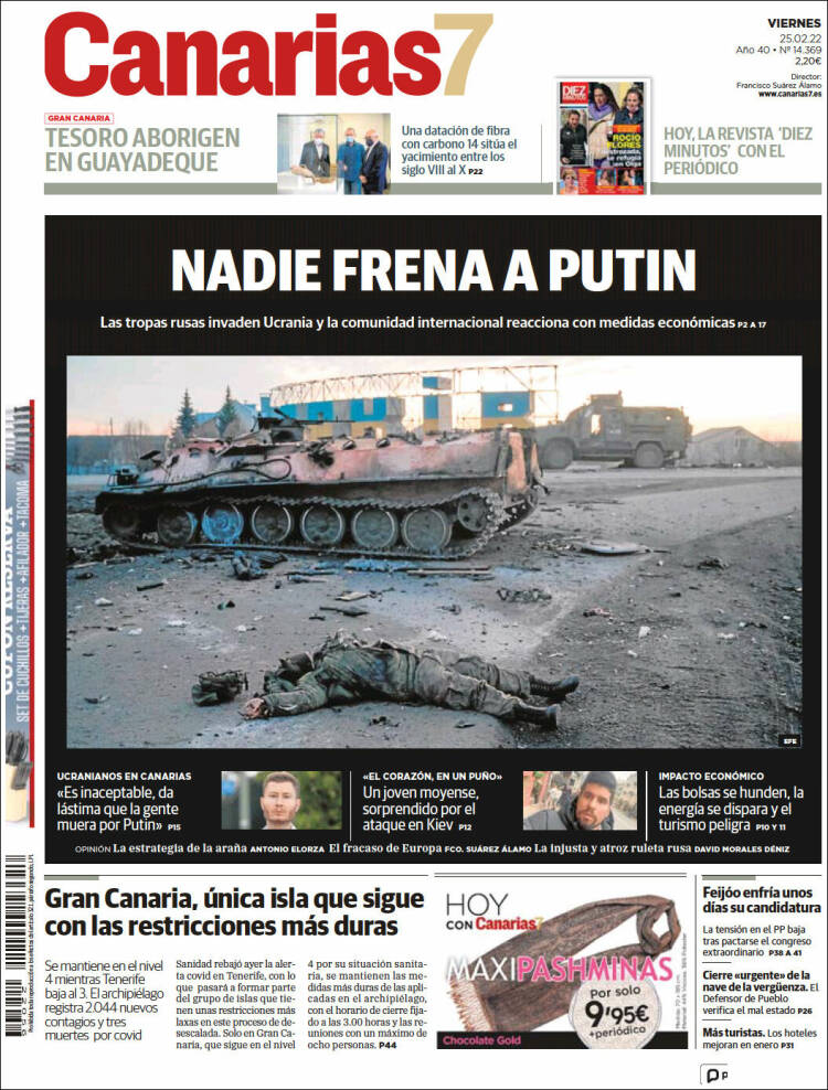 Portada de Canarias 7 (Espa&ntilde;a)