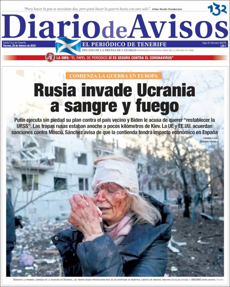 Portada de Diarios de Avisos (Espa&ntilde;a)