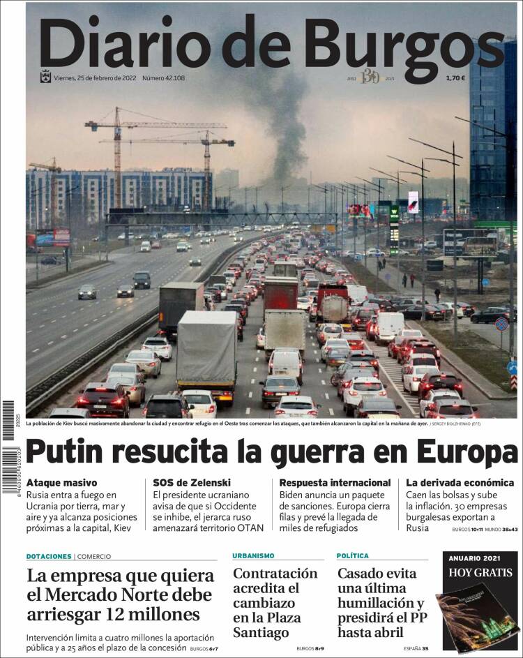 Portada de Diario de Burgos (Espa&ntilde;a)