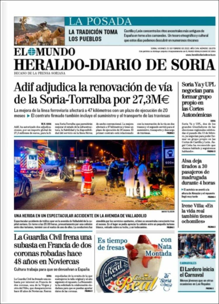 Portada de Diario de Soria (Espa&ntilde;a)