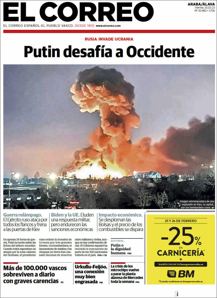 Portada de El Correo - Álava (Espa&ntilde;a)