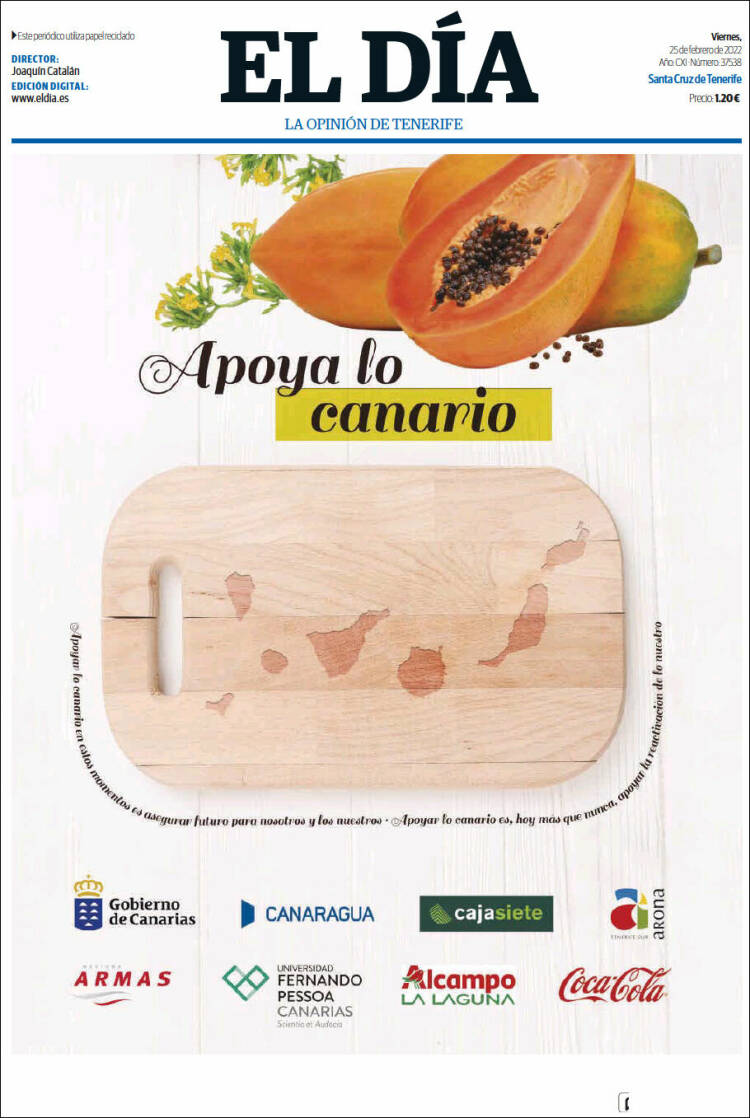 Portada de El Día (Espa&ntilde;a)