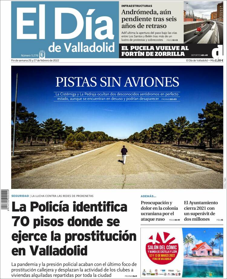 Portada de El Día de Valladolid (Espa&ntilde;a)