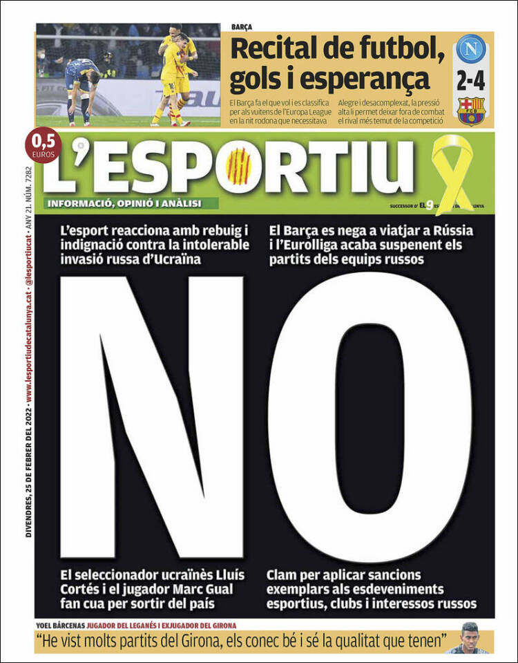 Portada de L'Esportiu : Girona (Espa&ntilde;a)