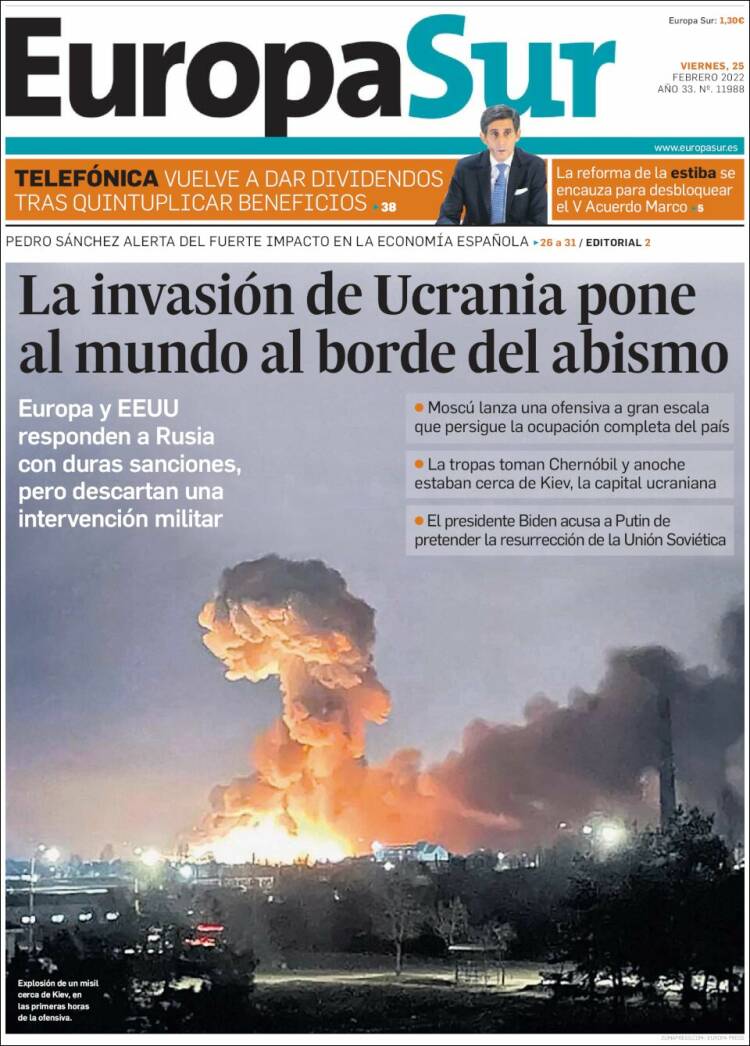 Portada de Europa Sur (Espa&ntilde;a)