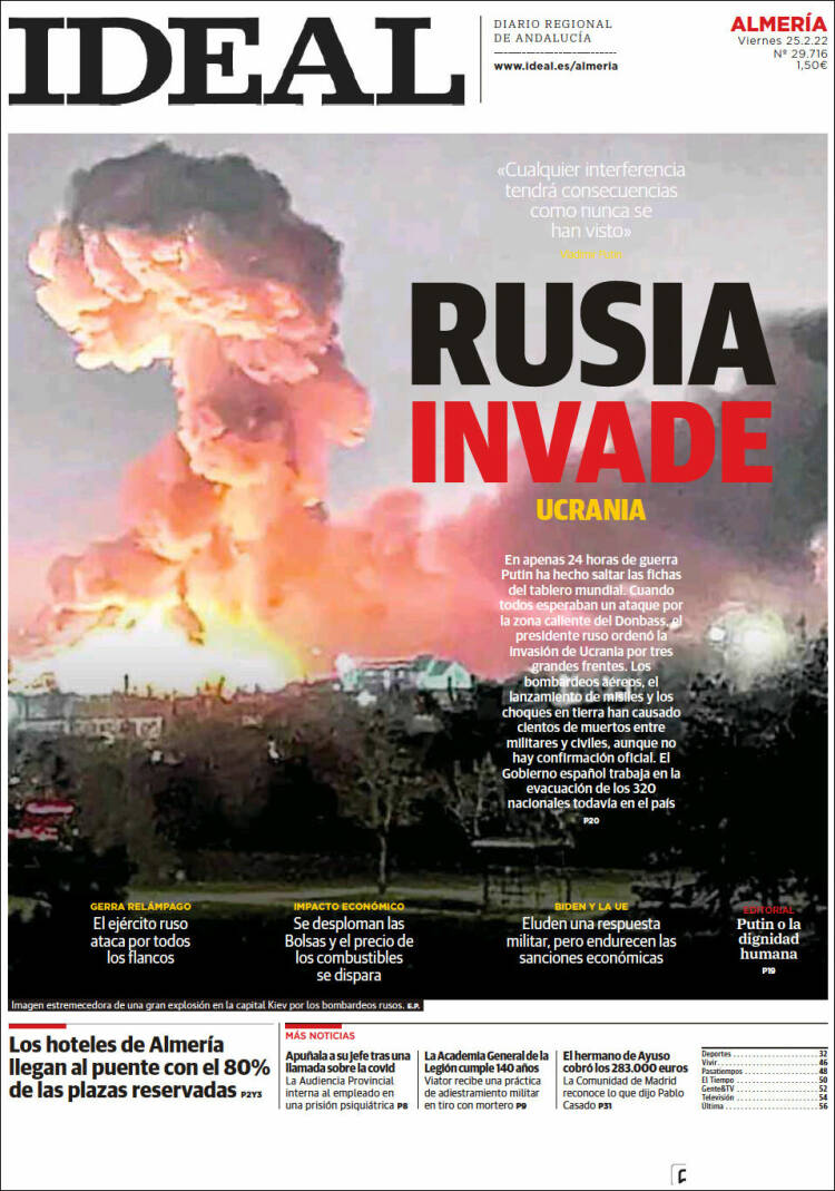 Portada de Ideal Almeria (Espa&ntilde;a)