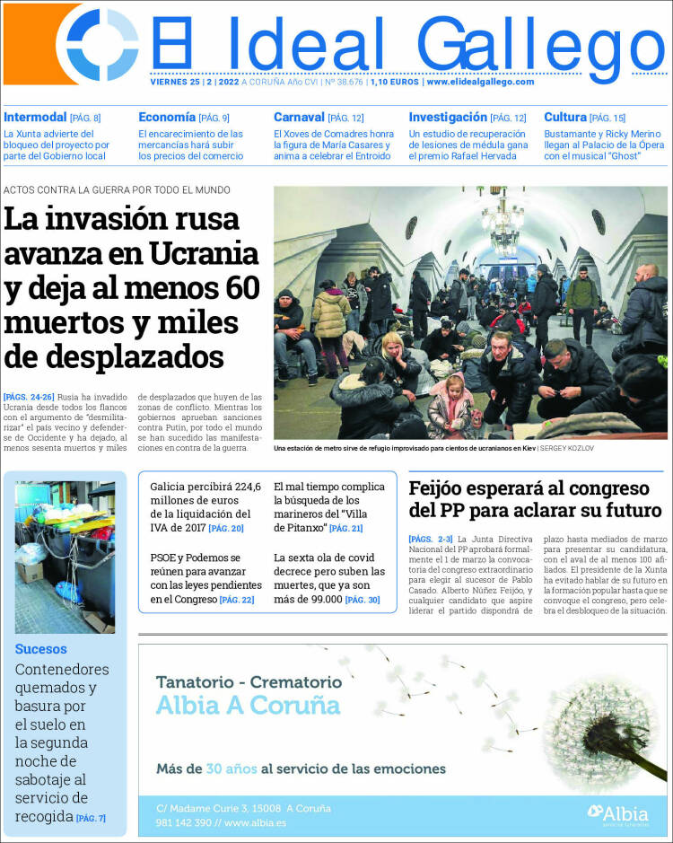 Portada de El Ideal Gallego (Espa&ntilde;a)