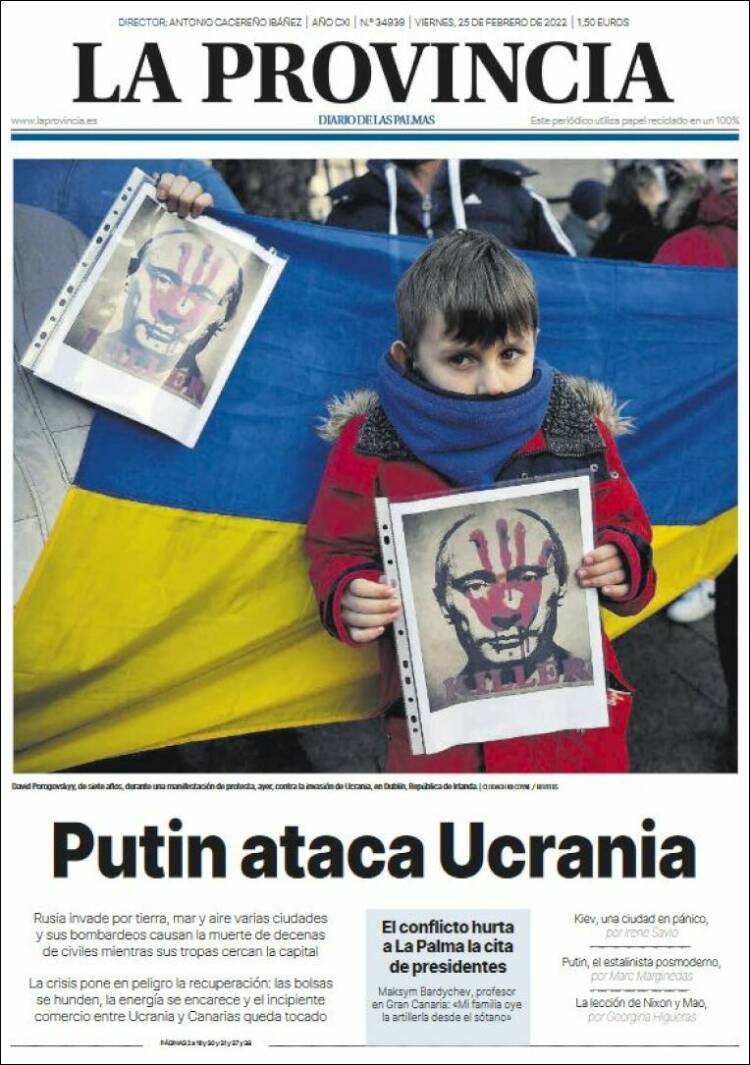 Portada de La Provincia (Espa&ntilde;a)