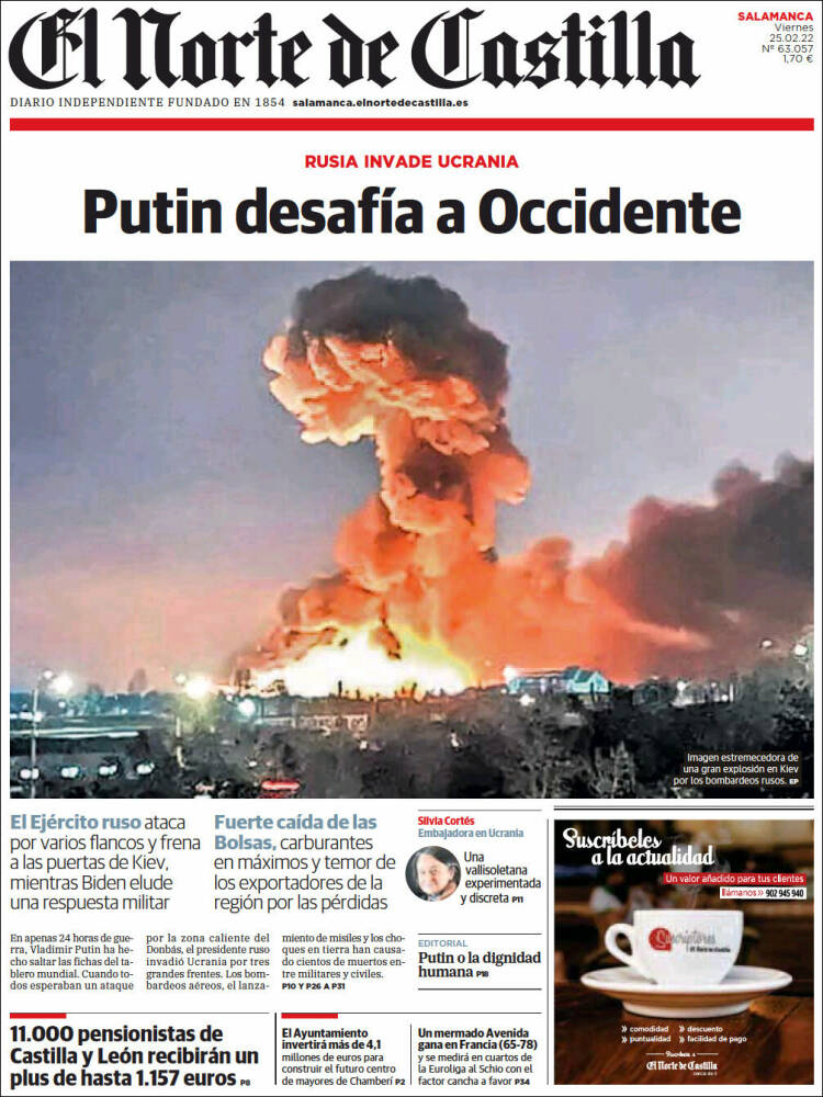 Portada de Norte de Castilla - Salamanca (Espa&ntilde;a)