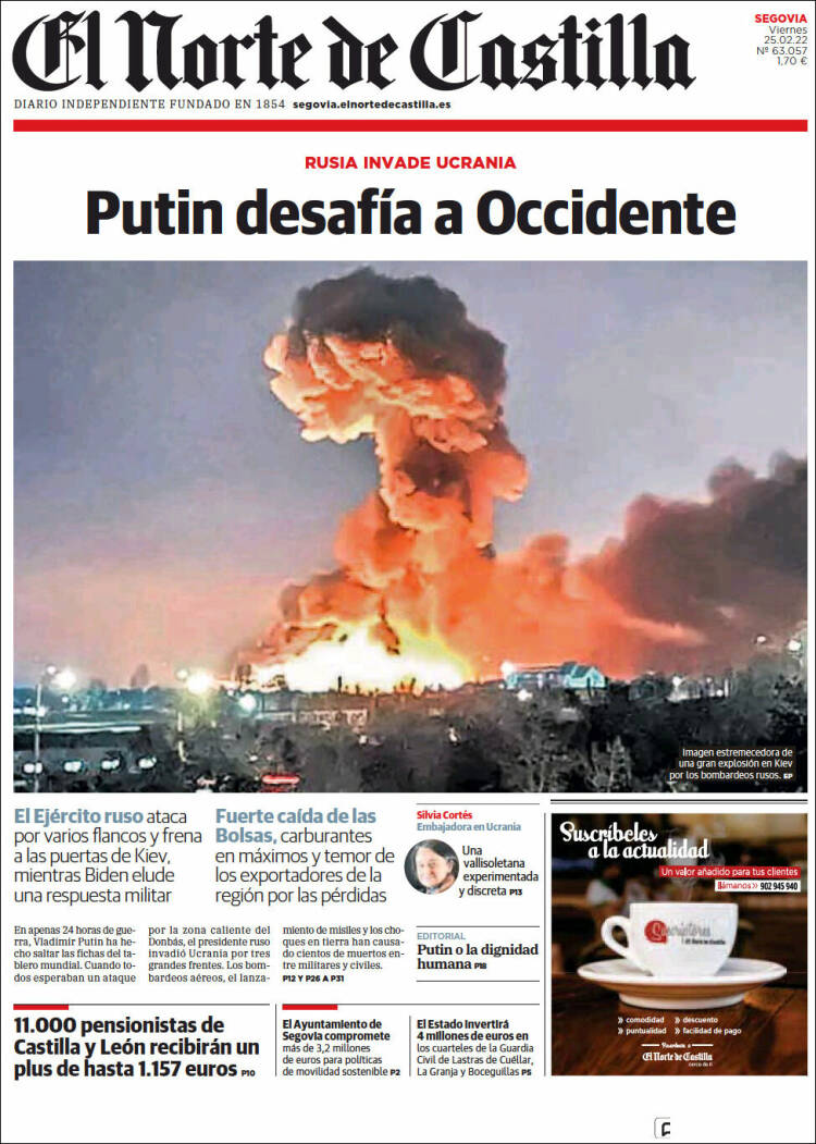 Portada de Norte de Castilla - Segovia (Espa&ntilde;a)