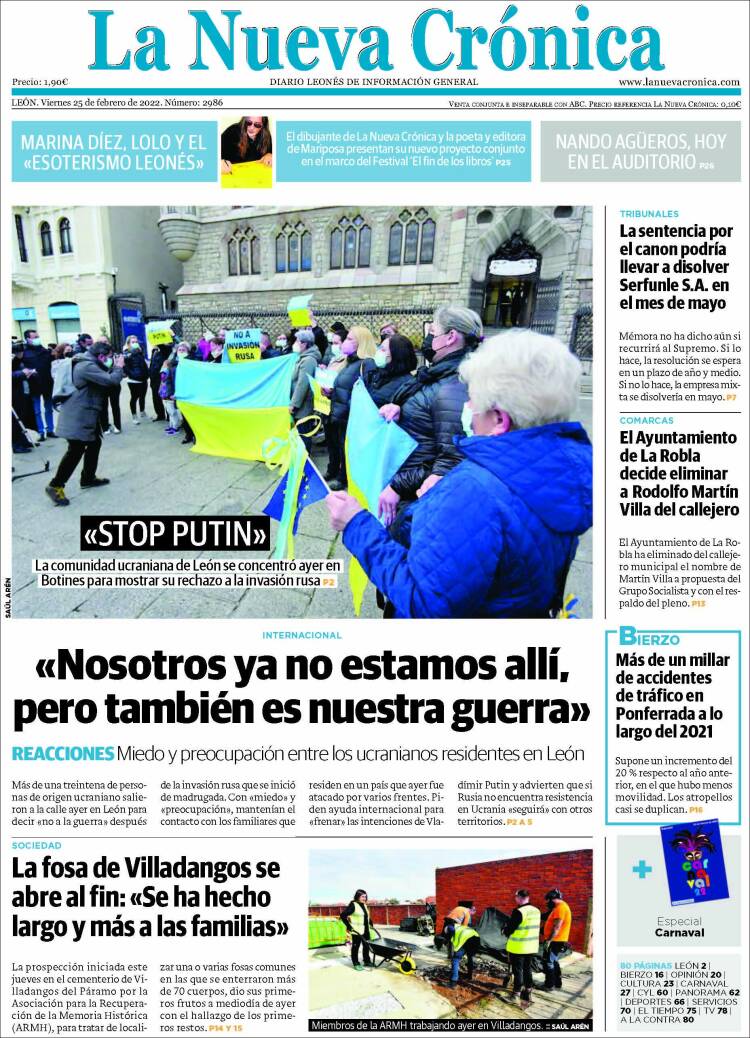 Portada de La Nueva Crónica (Espa&ntilde;a)