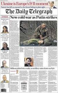 Portada de Daily Telegraph (Reino Unido)