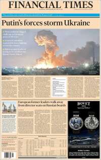 Portada de Financial Times (Reino Unido)