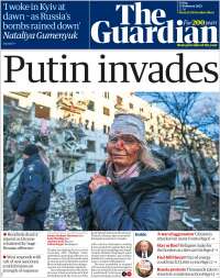 Portada de The Guardian (Reino Unido)