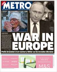 Portada de Metro (Reino Unido)