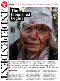 Portada de The Independent (Reino Unido)