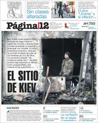 Portada de Página/12 (Argentine)