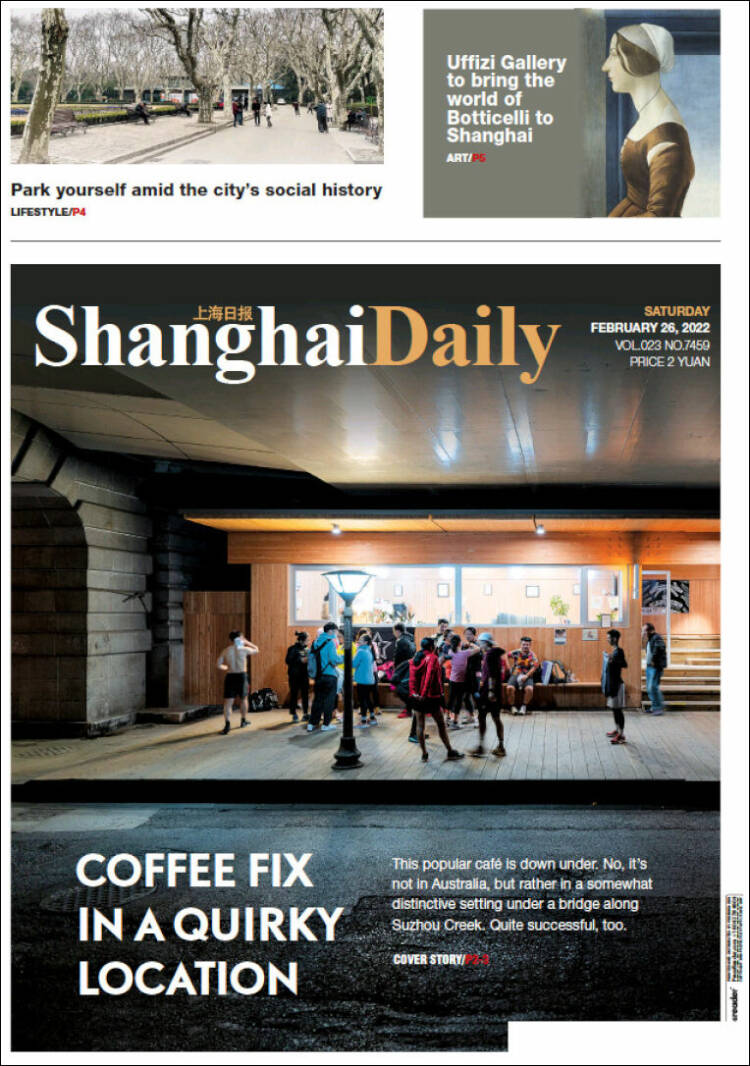 Portada de Shanghai Daily (Chine)