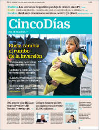 Portada de Cinco Días (Espagne)