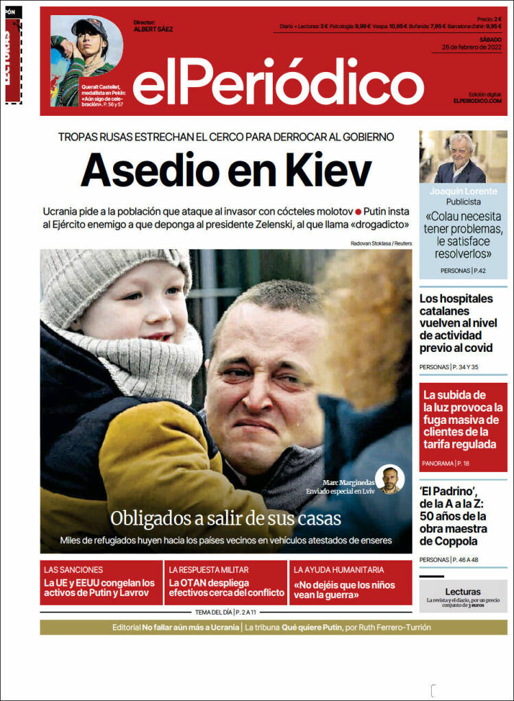 Portada de El Periódico (España)