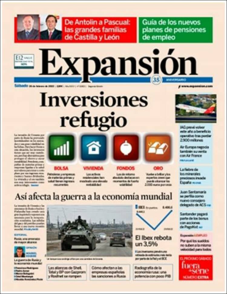 Portada de Expansión (Espagne)